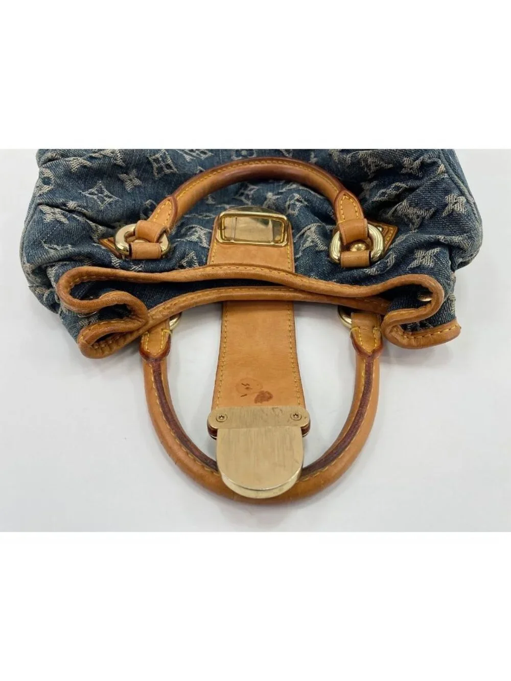 Louis Vuitton Handbag Monogram Denim Pleaty